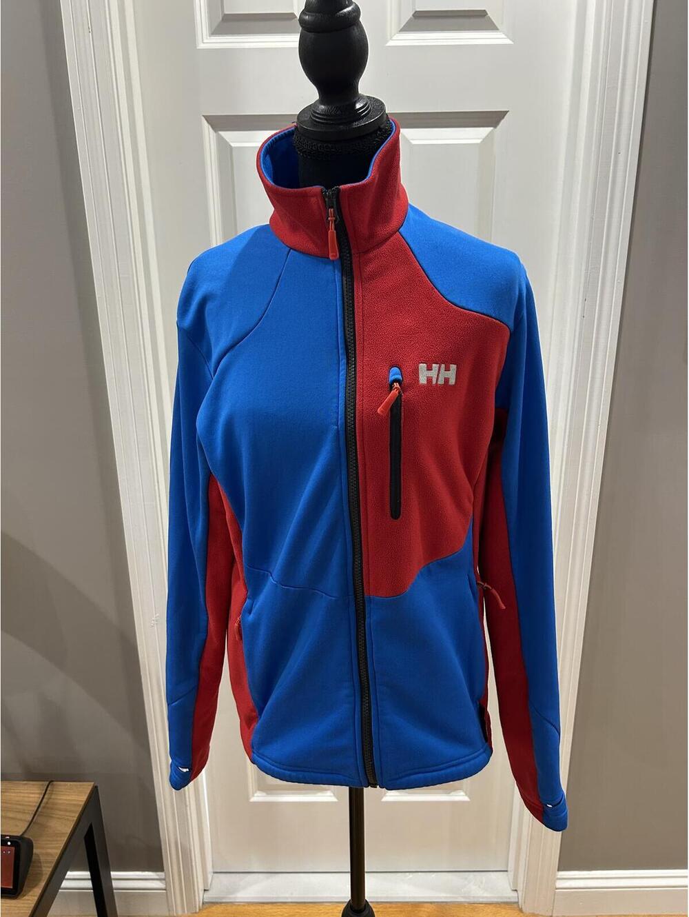 Helly Hansen Boy’s Blue and Red Full-Zip Fleece Jacket Sz S